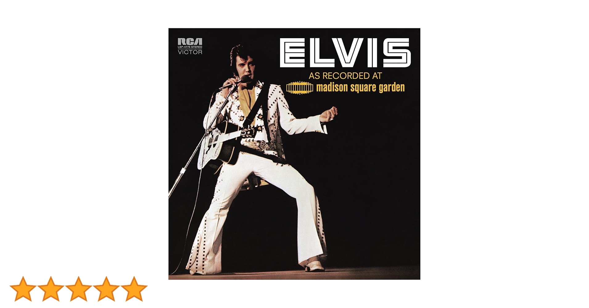 Elvis Presley Madison Square Garden UK英盤 Recorded Live At MSG CD | ShopElvis Official Store